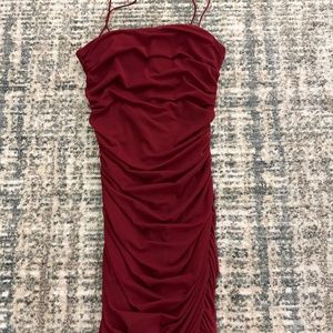 Bodycon Maroon Mini Dress